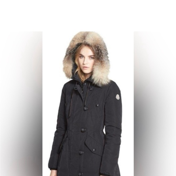 Moncler Jackets & Blazers - Moncler Aredhel Fur-Trimmed Down Jacket Coat size 1